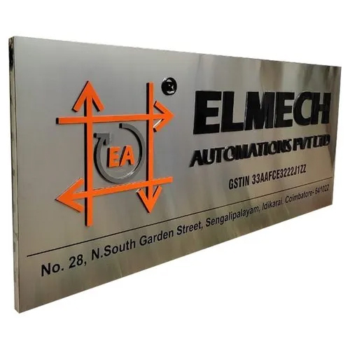 Outdoor Stainless Steel Sign Board