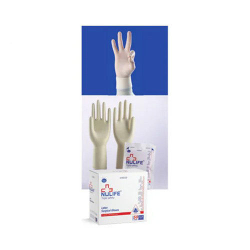 Nulife Powerder Surgical Gloves - Color: White