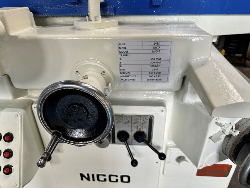 1433 NICCO KIKKAI HYDRAULIC SURFACE GRINDER