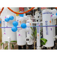 Psa Oxygen Gas Plant - Cs/ss Material, 220-240 Volt, 99.999% Purity | Automatic And Semi-automatic Operation, Plc Control System, Durable Blue And White Design, 1-1000 Production Rate, 18 Months Warranty