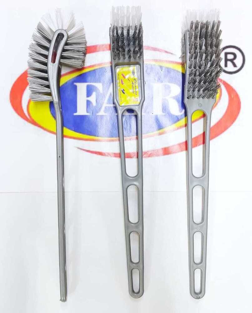 Silver Double Hockey - Semi Plastic Material, Grey Color, Dual Side Design With 102 Holes | Suitable For Bathroom & Toilet Seat Cleaning