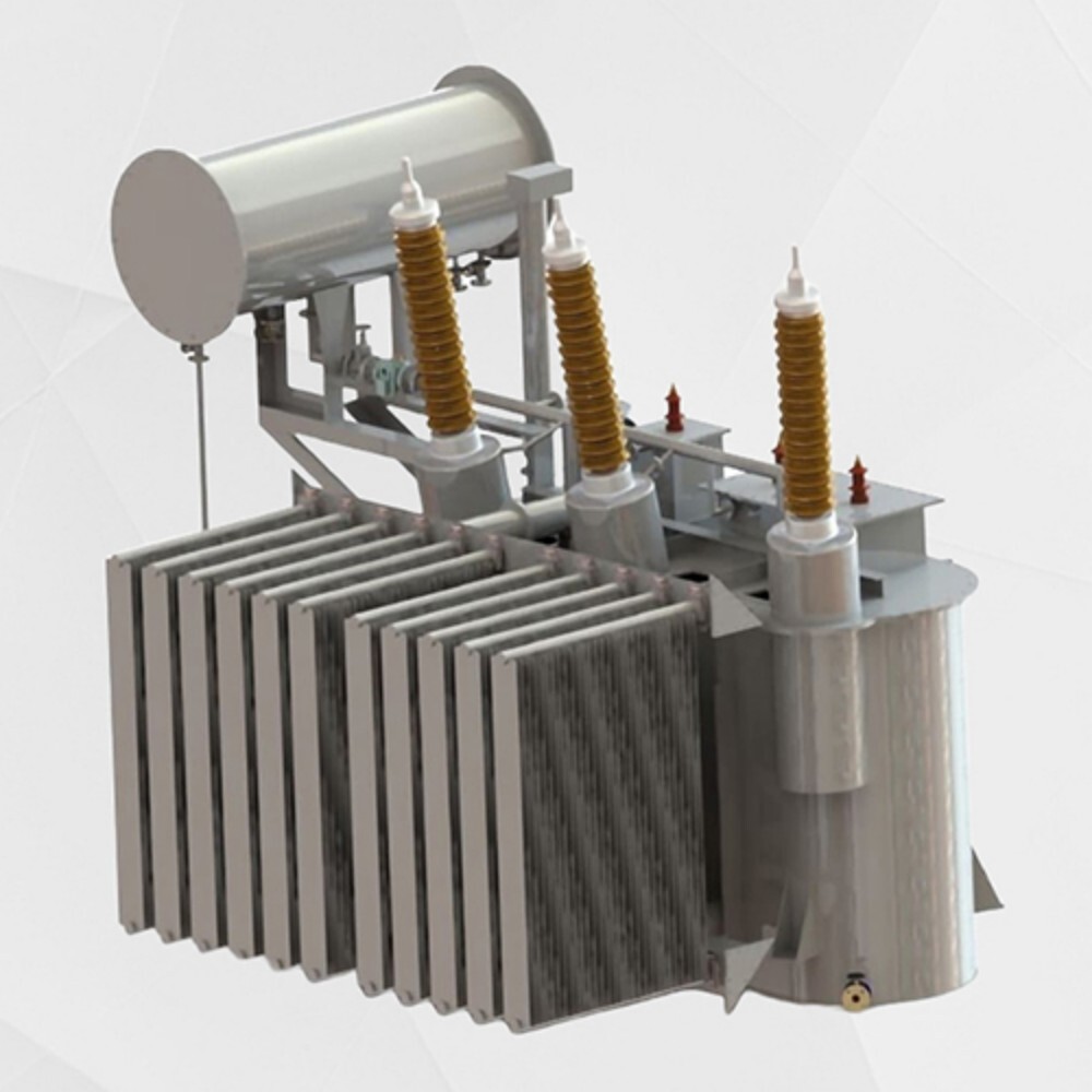 Power Transformer - Mild Steel, Three-Phase AC Output | Air Cooling, Laminated Core, Dry Voltage Booster, Enhanced Durability