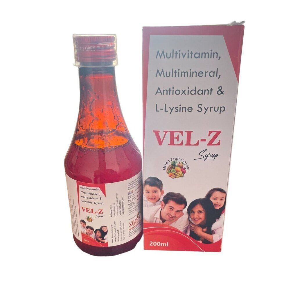 A Micronutrient + Multivitamin + Multimineral +ZINC +L lysine Hydrochloride syrup (MIX FRUIT FLAVOUR) (Sugar Free)