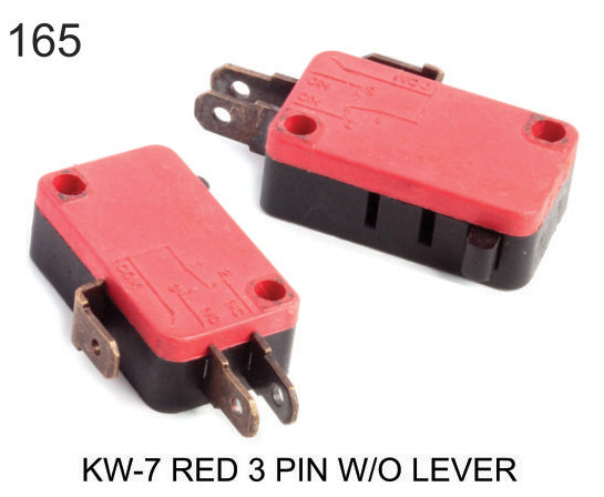 KW-7 RED 3 PIN W/O LEVER