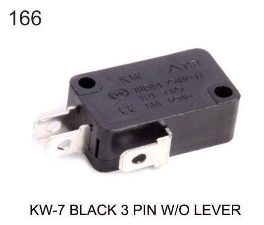 KW-7 BLACK 3 PIN W/O LEVER