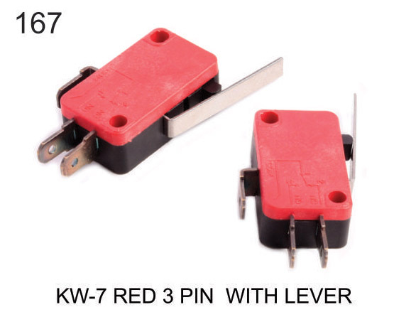 KW-7 RED 3 PIN WITH LEVER