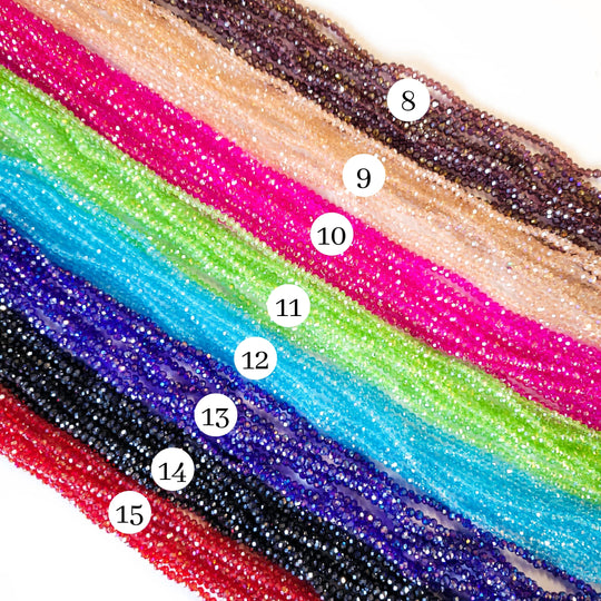 4mm Tire Rainbow Elegant Glass Beads