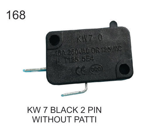 KW7 BLACK 2 PIN WITHOUT PATTI