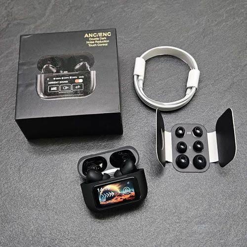 Pro 2Nd Generation Display C Type Black Color Airpods - Body Material: Pvc