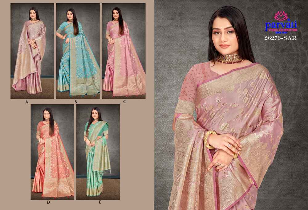 Parvati Multicolor Rapier Silk Saree -26276