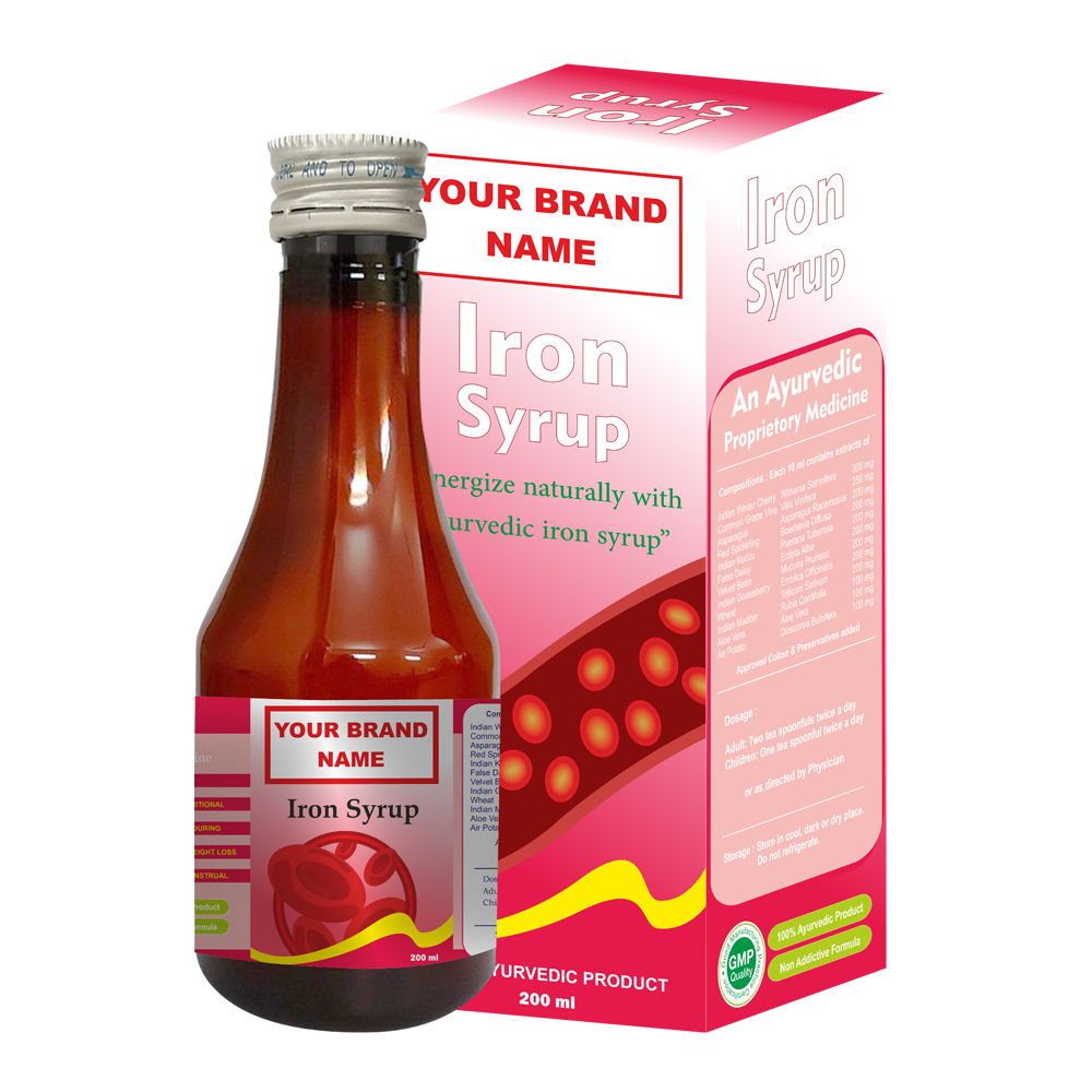 200 Ml Ayurvedic Iron & Hemoglobin Booster, Private Label & Third Party Manufacturing - Age Group: Suitable For All Ages