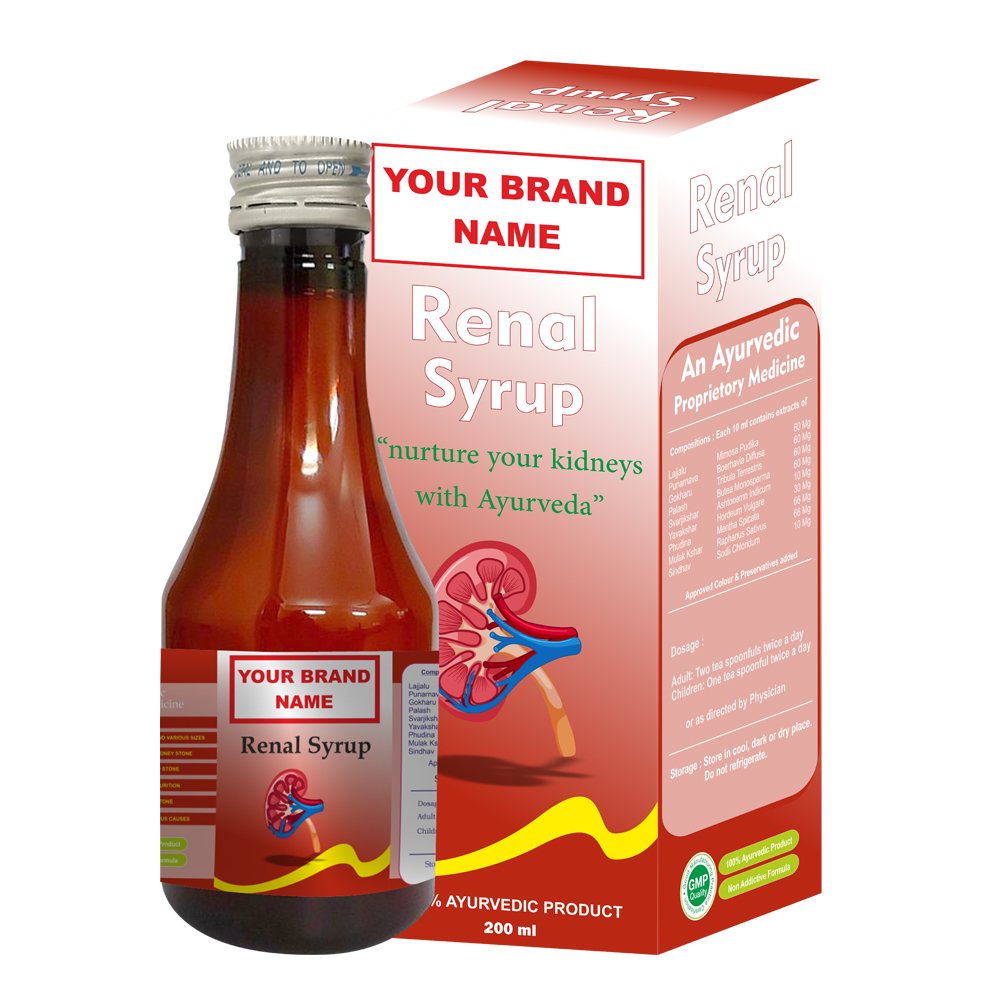 200 ml Ayurvedic Kidney & Urinary Tonic, Third Party & Private Label Manufacturing