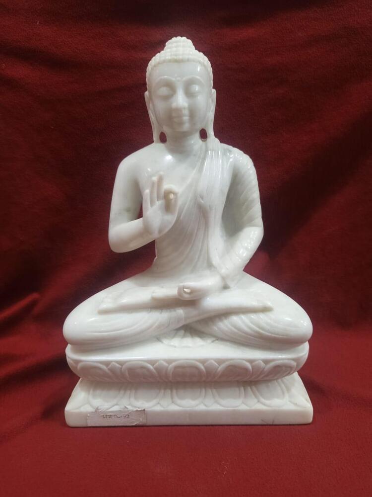 White Marble Lord Buddha Statue