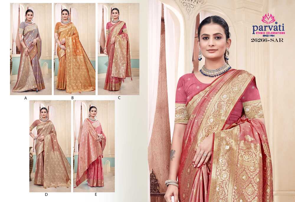 Parvati Multicolor Rapier Silk Saree -26266