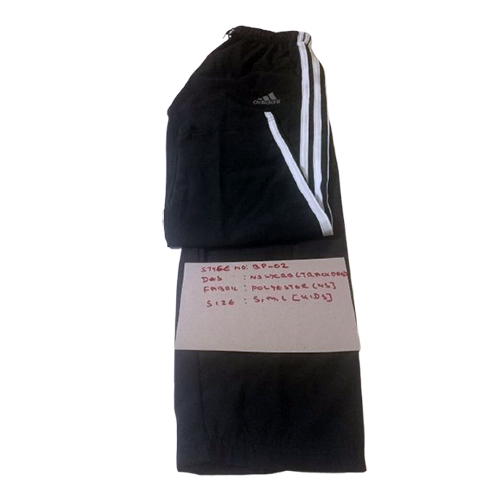Mens Cotton Track Pant - 100% Cotton, Various Sizes, Plain Black | Modern Design, Washable, All-Season Comfort