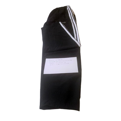 Mens Pure Cotton Track Pant - Color: Black