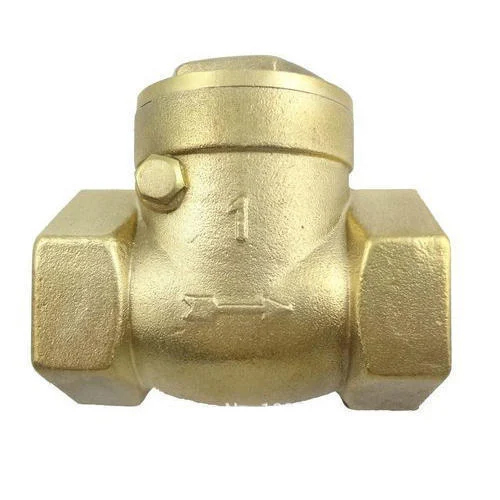 Brass Non Return Valve - Color: Golden