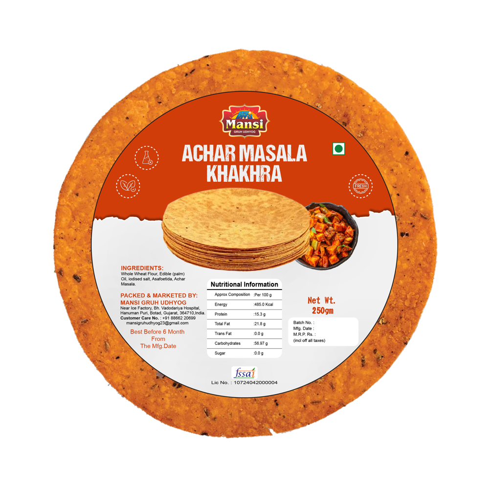 Aachar Masala Khakhra - Feature: High Quality