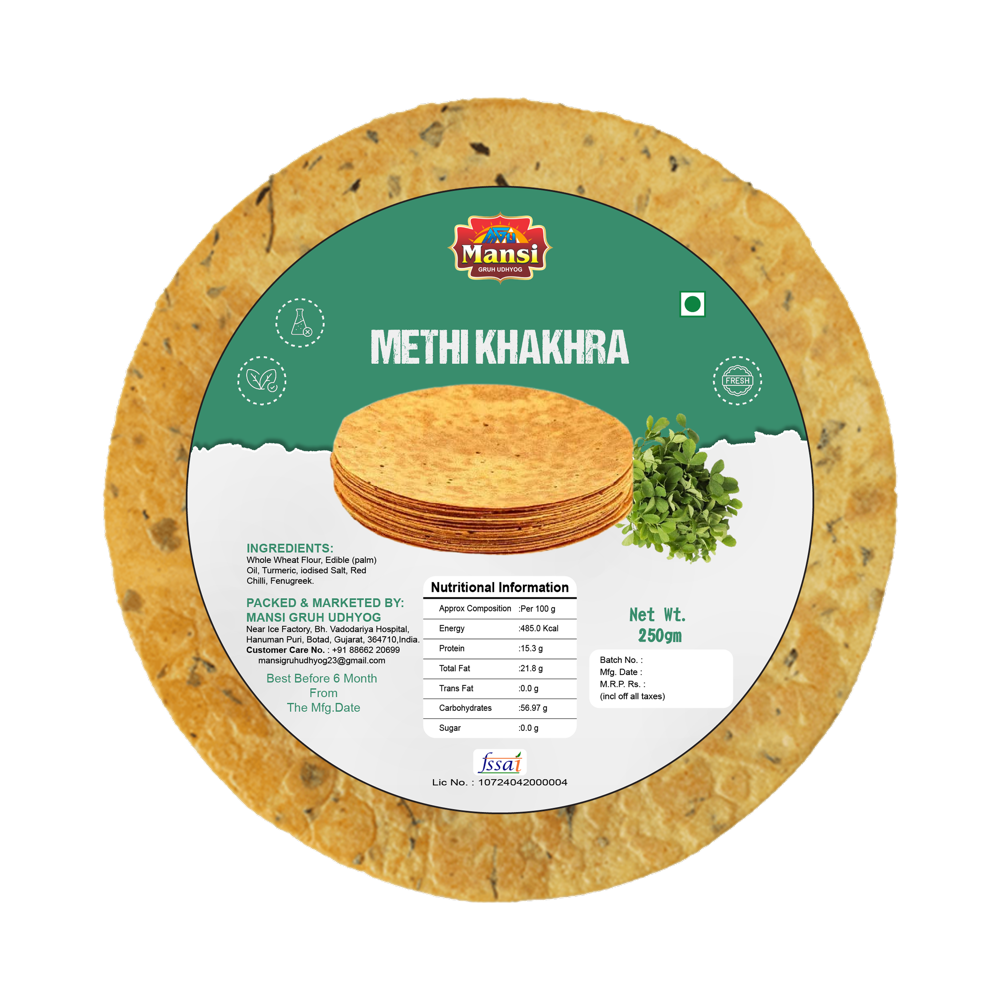 Fenugreek Methi Khakhra