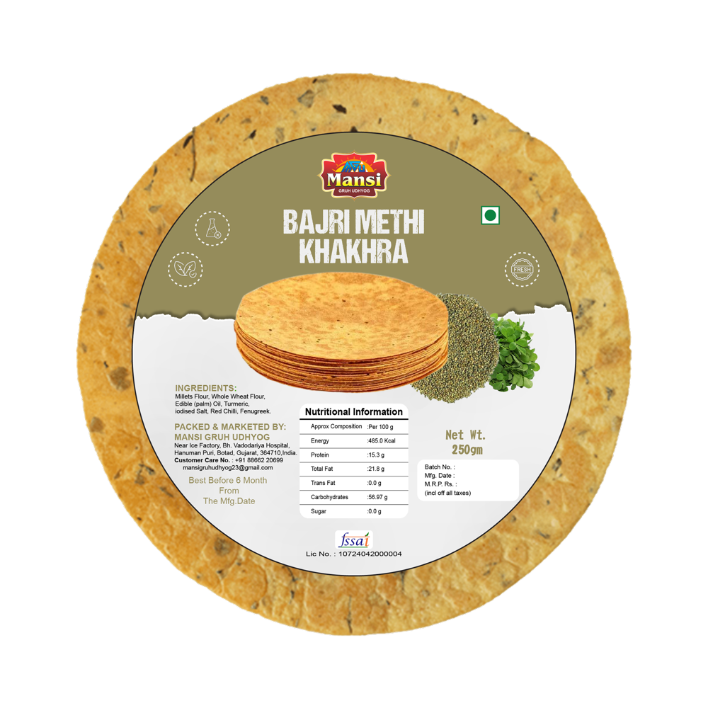 Bajri Methi Khakhra - Feature: High Quality