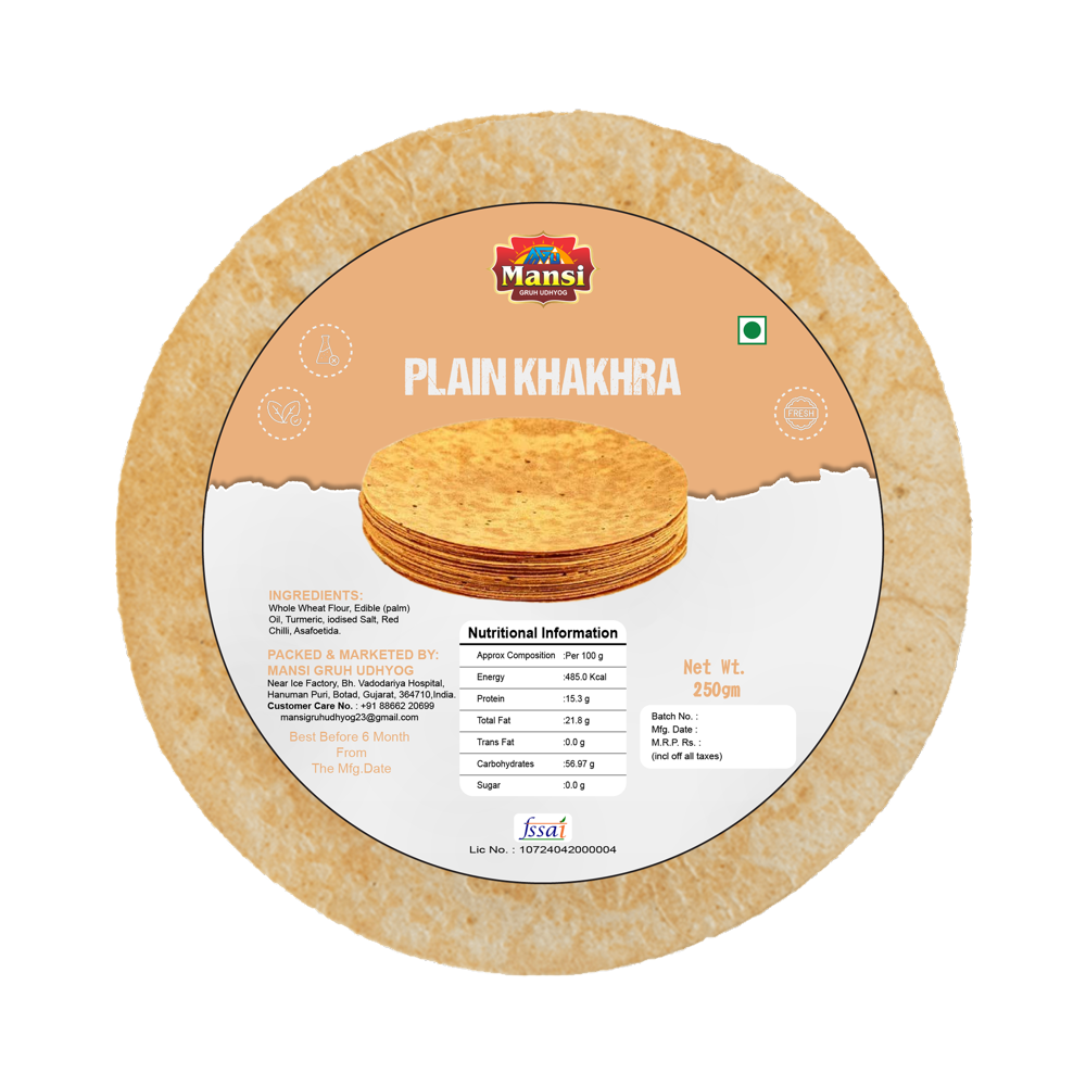 Plain Sada Khakhra