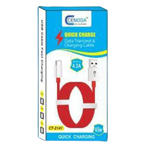 Model No-Ct-2141 Data Transmit And Charging Cable - Body Material: Pvc