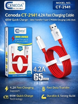 Model No-Ct-2141 Data Transmit And Charging Cable - Body Material: Pvc