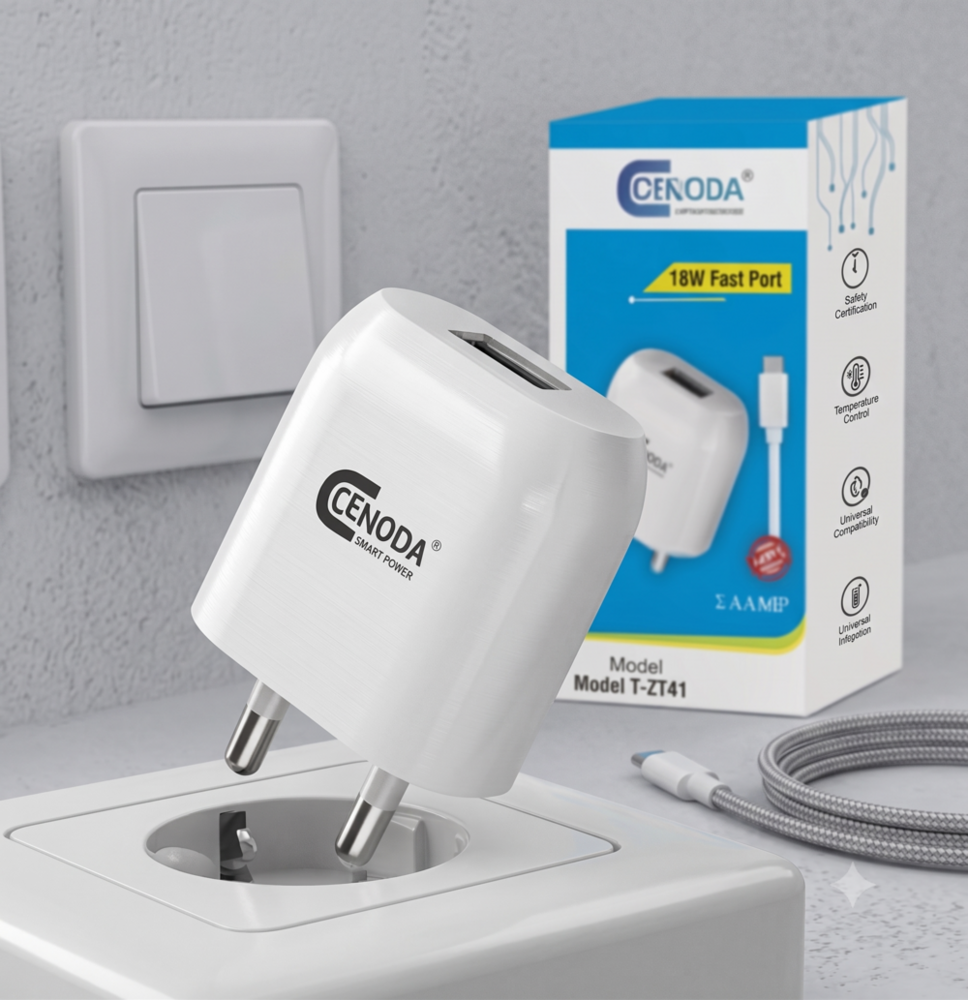 USB Charger - PVC Body, 480 Mbps Transfer Speed | 6-Month Warranty, Normal Processor, Available in Multiple Colors