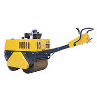 10hp Walk Behind Roller - Durable Iron, 1250mm Size, Yellow And Black | High Performance, Automatic Operation, 1-year Warranty