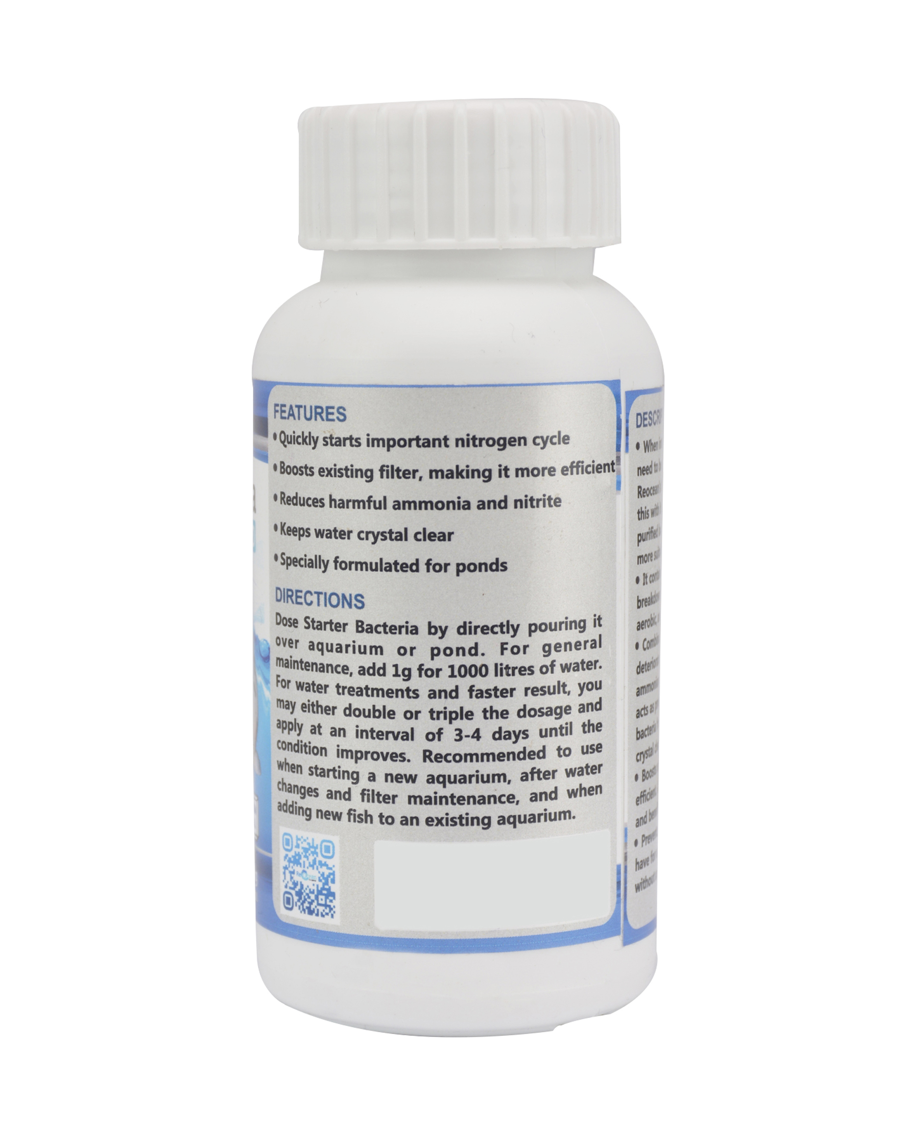 Starter Bacteria Pond 60g Pro-biotics Reocean - Color: White