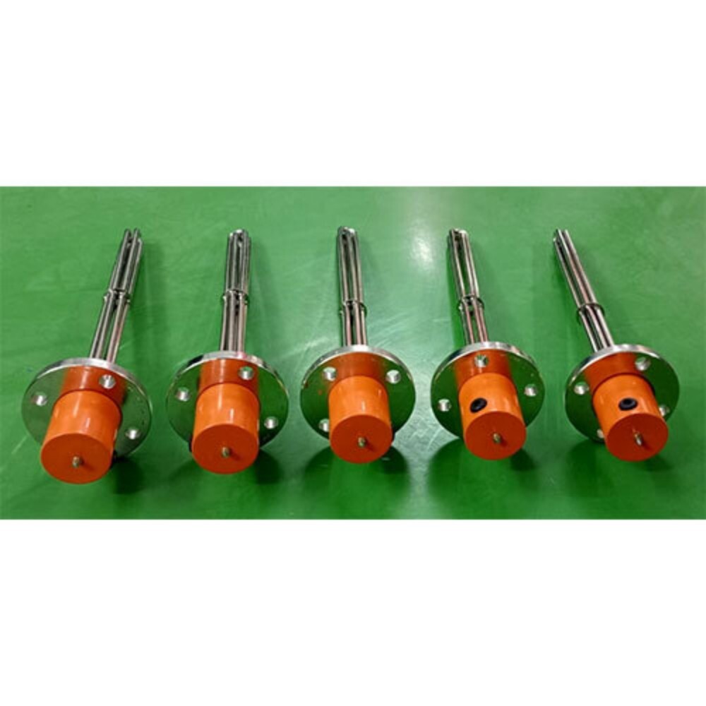 Flange Mounted Immersion Heater - Stainless Steel, Portable, Silver Finish | High-Efficiency Heating Performance