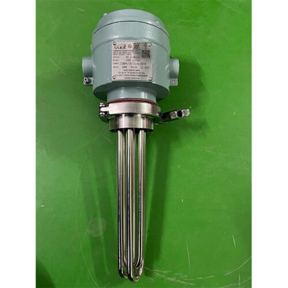 Immersion Heater With Flamproof Terminal Box - Color: Silver