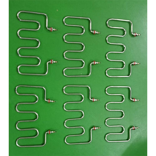 Tubular M Type Heater With Nipple Brazing - Color: Silver