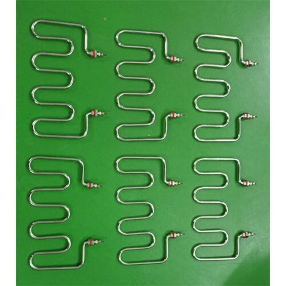 Tubular M Type Heater With Nipple Brazing - Color: Silver