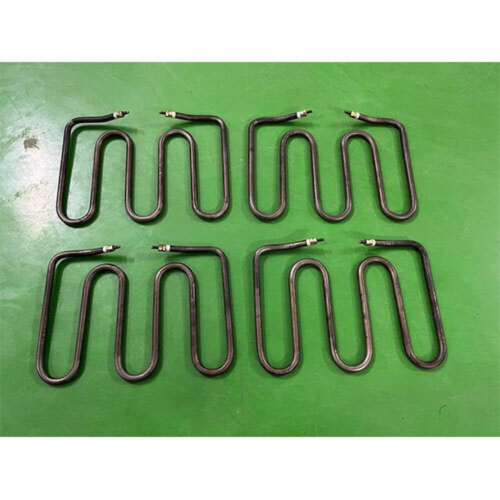 Tubular M Type Heaters - Metal Construction, Electric Power Source, Matte Black Finish | Highly Efficient Heating Solution