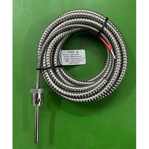 Customized K Type Spring Loaded Thermocouple - Color: Silver