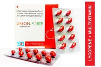 Lycopene 10% 4000mcg, Lutein 10% 4000mcg, Beta Carotene 30% 5.17 mg, Black Grape Seed Extract 10mg, Selenium Dioxide Monohydrate , Zinc Sulphate Monohydrate  Excipients