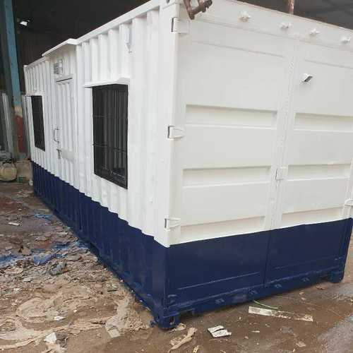 Office Cabin - Steel Structure, High Wind Resistance, White PVC Door | Sliding Window for Ventilation, MDF Roof, Insulated Walls