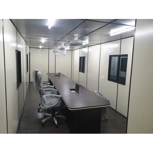 Portable Office Cabin - Floor Material: Upvc