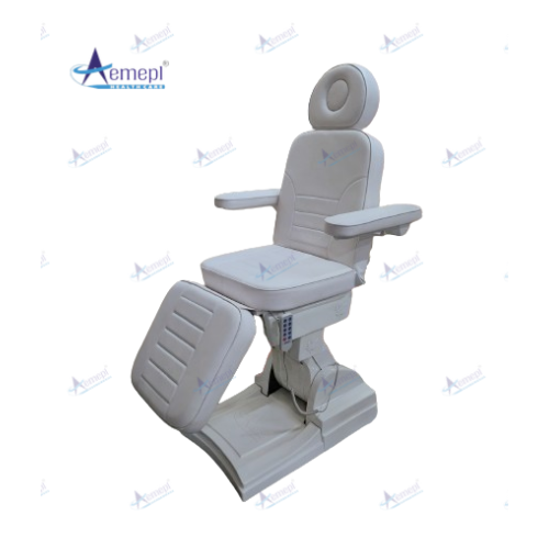 Electric height-adjustable dermatology chair