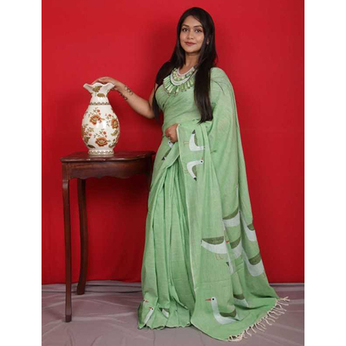 Akshara Designer Hand Embroidery Kantha Saree