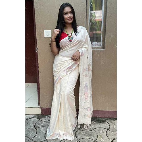 Provati Designer Hand Embroidery Kantha Saree