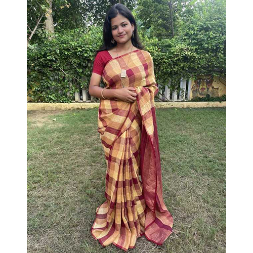 Karishma Linen Saree