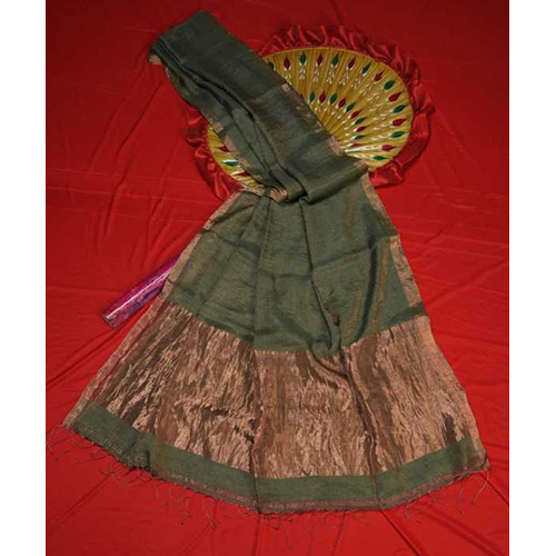 Lotus Linen Tissue Saree