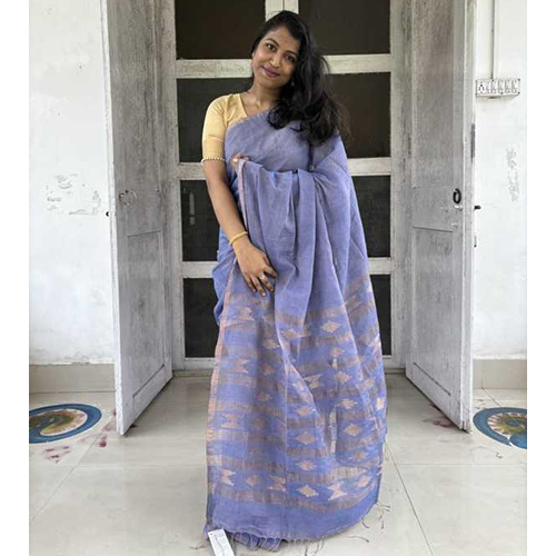 Sanjana Linen Tissue Saree