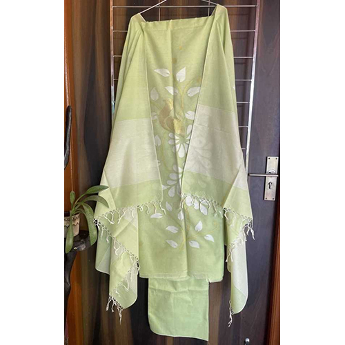 Sourabi Handloom Cotton Jamdani 3 Piece Suit