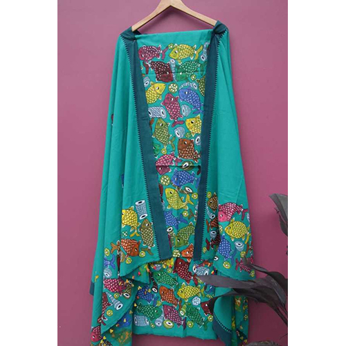 Binita Patachitra 2 Piece Suit - Color: Multicolour