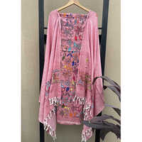 Varnali Khesh Kantha Cotton 2 Piece Suit - High-Quality Cotton, Multi-Colored Embroidered Design | Washable, Customized Fit for Ethnic Indian Look, Perfect for Summer Seasons