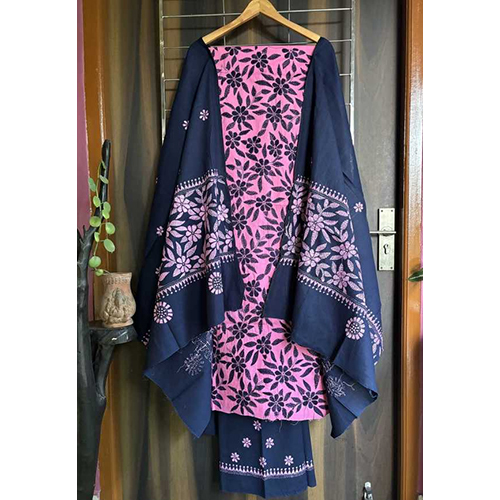 Juhi Hand Embroidery Pure Cotton Kantha 3 Piece Suit - Design: Customized