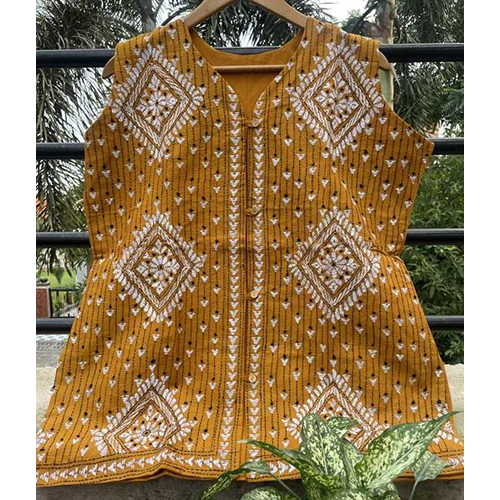 Nandini Kantha Cotton Jacket - Design: Customized